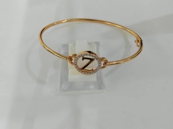 8002151 - GM FASHION BANGLE INISIAL "Z" MATA PUTIH VARIASI PUTIH [37.5% - 3.54gr]