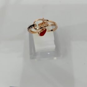 8005735 - CT IMPORT LOVE MATA HITAM ENAMEL (SIZE 12) [75% - 1.93gr]