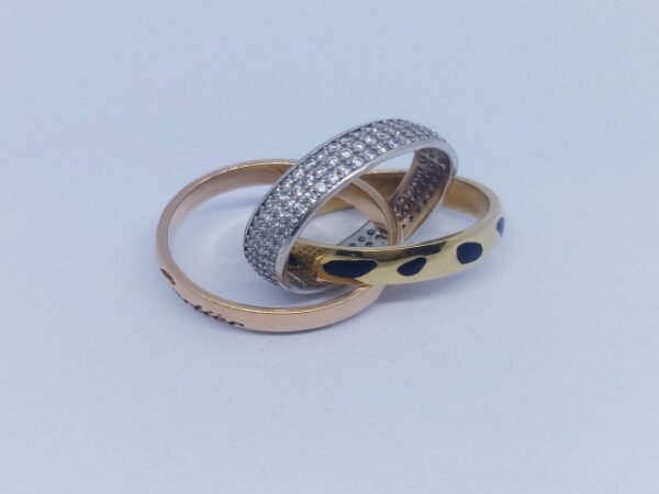 7006354 - CT MODEL MATA PUTIH CARTIER DOBEL RING IMPORT SIZE [75% - 12.14gr] - Gambar 2