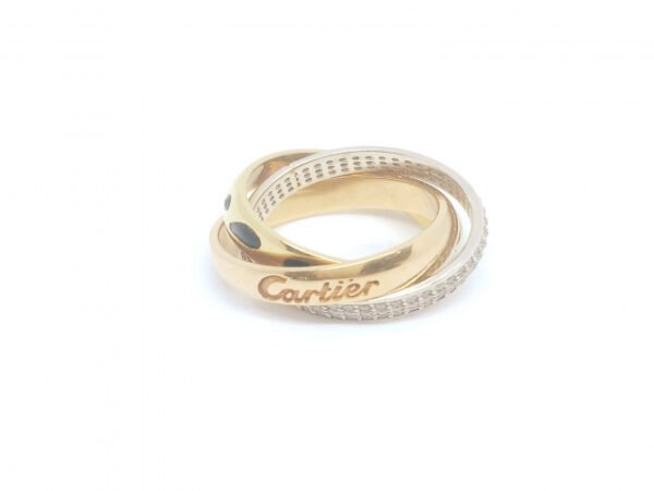 7006354 - CT MODEL MATA PUTIH CARTIER DOBEL RING IMPORT SIZE [75% - 12.14gr] - Gambar 3