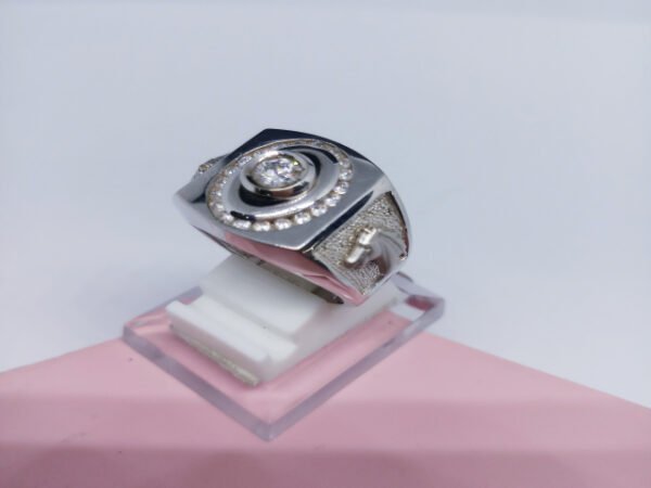 7003731 - CT MODEL LAKI MATA PUTIH ENAMEL (PUTIH) SIZE 19 [75% - 12.64gr] - Gambar 2