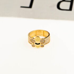 8076096 - CM MODEL LEBAH PERMATA PUTIH ENAMEL R.12 [8K - 4.84gr]