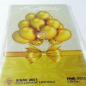 9200933 - LM MINIGOLD HAPPY BIRTHDAY SDGM [24K - 0.25gr]