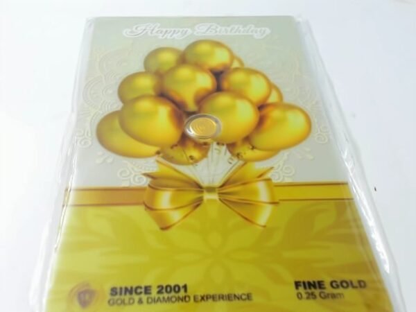 9200933 - LM MINIGOLD HAPPY BIRTHDAY SDGM [24K - 0.25gr]