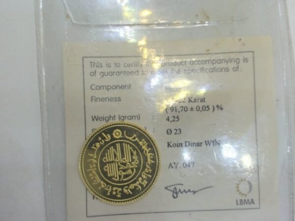9201422 - LM DINAR ANTAM 4.25 [22K - 4.25gr]