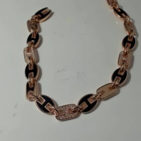 7169290 - GM MODEL RANTAI ENAMEL MATA PUTIH [8K - 6.77gr]
