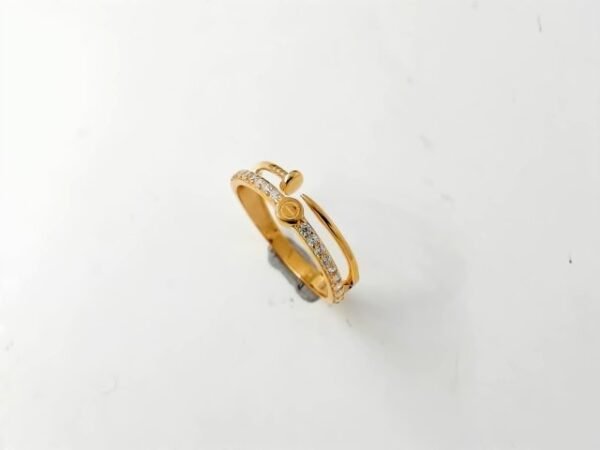 9202570 - CM AUVA CARTIER - 2 MATA PUTIH R.11 [8K - 1.36gr]