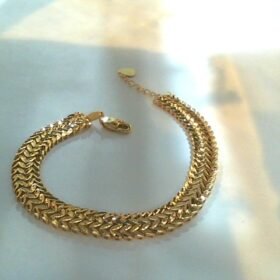 7173320 - GM MODEL RANTAI DAUN DOUBLE [8K - 5.21gr]